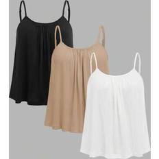 Shein Plus Size Women's Solid Color - Black/Khaki/White