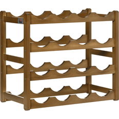 Homcom Free Standing Brown Wine Rack 43x38cm