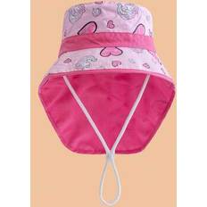 Shein Kids Neck Protection Sunshade Bucket Hat - Unicorn Heart Print