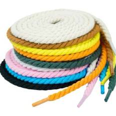 Green Shoe Laces Shein Braided Rope Shoelaces Unisex 3-Strand Cord