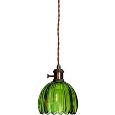 Fönsterlampor Cottex Nora 12 cm Antikmässing Grön Fönsterlampa ∅ 12cm