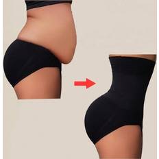 Black - Women Girdles Shein High Waist Contorl Tummy Panties - Seamless