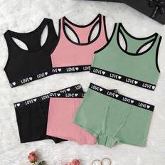 Shein Women Letter Jacquard Lingerie Set - Women