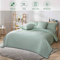 Microfiber Bedspreads Shein Luxury Quilted 3 Piece Embossed Pattern 220 x 240 cm Bedspread