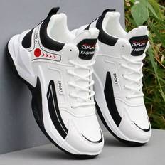 Basketball Shoes Shein Men's High Top Basketball Shoes - White