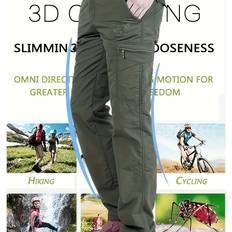 Temu Men's Casual Nylon Cargo Pants - Outdoor Hiking/All