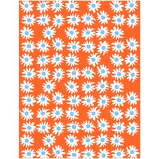 Marimekko Fabrics Marimekko Rakastaa Cotton Fabric Orange-Off-White-Light Blue Fabrics Orange