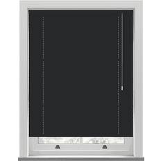 New Edge Blinds Black PVC Venetian Blind 152cm Drop 25mm Slats 180cm Wide