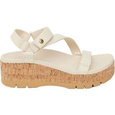 Reef Heeled Sandals Reef Vista Higher Luna Slide Sandals - Vintage White