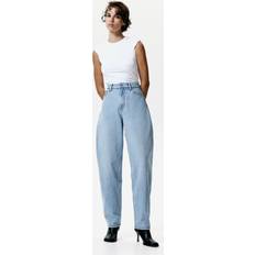 H&M Barrel High Jeans Helles - Denimblau