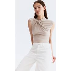 H&M Tangabody Mit Twistdetail - Hellbeige