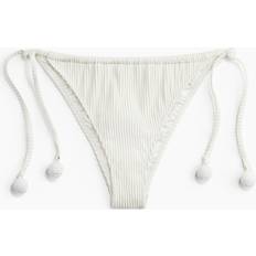 H&M Tie-Tanga Bikinihose - Weiß