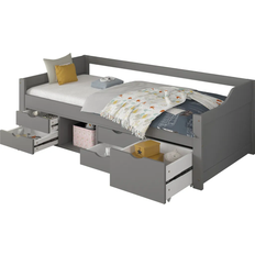Home Kinderbett jugendbett 90x200 matratze schubladen 96x204.6cm