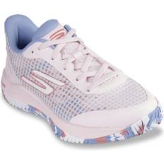 Women Racket Sport Shoes Skechers Viper Court Pro Pickleball Sneaker - Light Pink/Blue