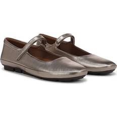 Velcro Ballerinas Naturalizer Behold Mary Jane Flat Shoes - Warm Silver Leather