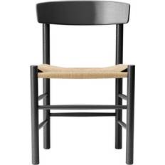Møbler Fredericia Furniture J39 Natural/Black Køkkenstol 77cm