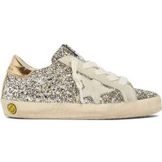GOLDEN GOOSE Super-star Glittered Sneakers - Silver