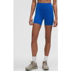 Lululemon Fast And Free Shorts Mit Hohem Bund Taschen Für Frauen - Galactic Cobalt