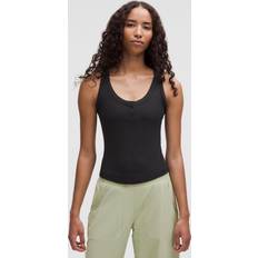 Lululemon Överdelar Lululemon Hold Tight Henley-Tanktop für Frauen - Black