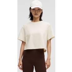 T-shirts Lululemon All Yours Organic Cotton Cropped T-Shirt - Light Ivory
