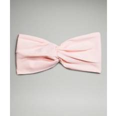 Lululemon Geripptes Stirnband Aus Nulu Mit Twist-Detail - Strawberry Milkshake
