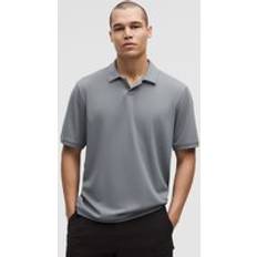 Pikétröjor Lululemon Strukturiertes Kurzarm-Poloshirt aus Mesh für Männer - Solar Grey