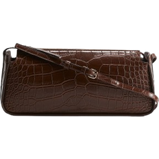 H&M Shoulder Bag - Brown/Crocodile Patterned