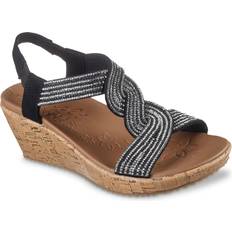 Skechers Heeled Sandals Skechers Beverlee Wedge Sandal - Black