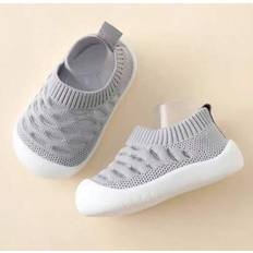Babies Baby Booties Children's Shoes Shein Newborn Baby Solid Color Breathable Baby Prewalker Socks - Soft Bottom Mesh
