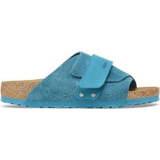 Birkenstock Kyoto Nubuck-Suede Leather One-Strap Sandals - Deep Turquoise