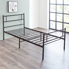 Metal - Single Beds Bed Frames Home Treats Single Metal In With Straight Headboard 90x190cm