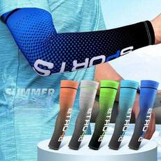 Green Arm & Leg Warmers Shein Outdoor Sports Cooling Arm Sleeves - UV Protection