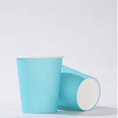 Paper Cups Shein Disposable Light Blue Paper Cups 10pcs