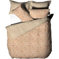 Brown Bed Linen Furn Tanza Duvet Cover Brown, Orange (260x220cm)