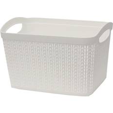 JVL Knit Loop Ivory Basket 26cm
