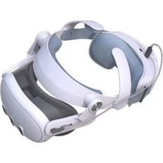VR – Virtual Reality Kopfband Kompatibel Mit Meta Quest3 VR-Headset 5000 mAh Wiederaufladbar 360 Grad Rundum Weiß