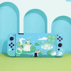 Gaming Accessories Shein Cute Frog Pattern Protective Case Compatible With Switch OLED Switch NS