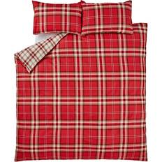 Catherine Lansfield Kelso Duvet Cover Red (200x135cm)