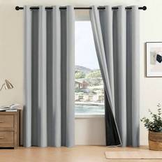 Curtains & Accessories Shein 2 Pcs Blackout Curtains With Waterproof