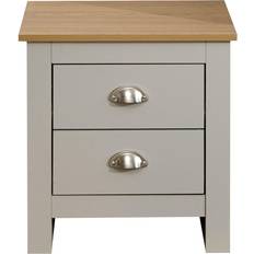 Retractable Drawers Bedside Tables GFW Lancaster Grey Bedside Table 39.5x45cm
