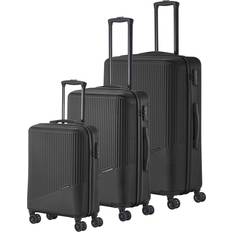 ABS-plast Resväskeset Travelite Bali Suitcase 3 delar - Black