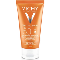 Vichy Icke-komedogena Solskydd & Brun utan sol Vichy Ideal Soleil Mattifying Face Fluid Dry Touch SPF50 50ml
