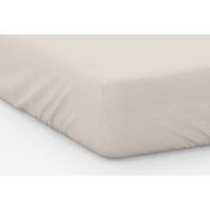 Beige Bed Sheets Belledorm Plain Dye Bed Sheet Beige (198x183cm)