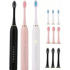 Rechargeable Electric Toothbrush With 6 Modes 4 Brush Heads