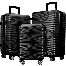 Touch of Venetian Lightweight Spinner Set of 3 - Black