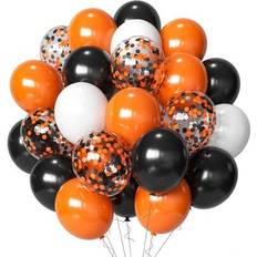 Black Balloons Shein Black Orange And White Balloons 20/40 Pcs