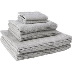 Solid Colours Bath Towels Rapport Cotton Bath Towel Silver (120x70cm)