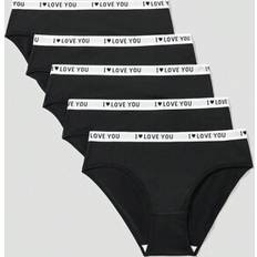 Knickers Children's Clothing on sale Shein Teen Girls Minimalist Comfortable Letter Print - Elastic Breathable