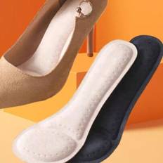 Beige Insoles Shein Self-Adhesive Non-Slip Women's Sandal Insoles
