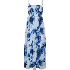 Only Onlelena Vikki Life Strap Ank Dress - Blau Flower